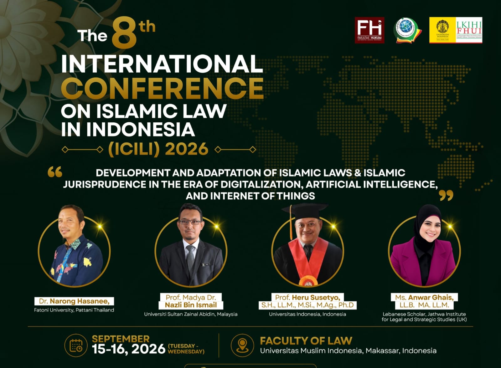 International Conference on Islamic Law in Indonesia (ICILI) ke-8 Tahun 2026 Fakultas Hukum Universitas Muslim Indonesia